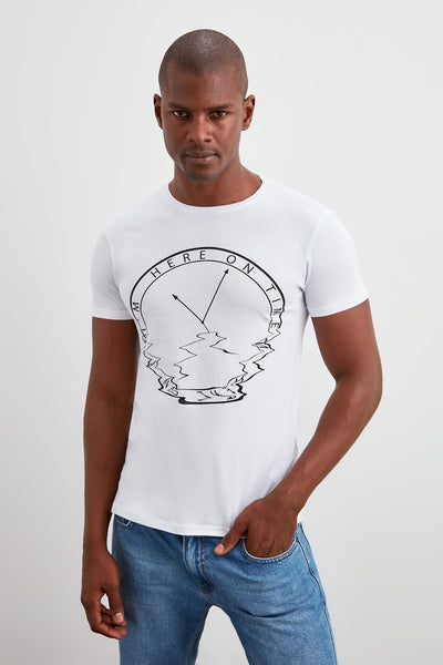 I'm Here On Time Printed T-Shirt - SMTH