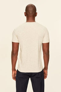 Stone Cotton V Neck T-Shirt - SMTH