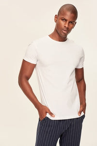 White Presser Cotton T-Shirt - SMTH