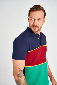 Color Panelled Polo T-shirt - SMTH