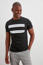 Load image into Gallery viewer, Double Stripe Printed T-Shirt - SMTH