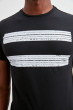 Load image into Gallery viewer, Double Stripe Printed T-Shirt - SMTH