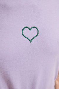 Heart Embroidered T-Shirt - SMTH