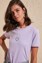 Load image into Gallery viewer, Heart Embroidered T-Shirt - SMTH