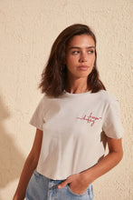 Load image into Gallery viewer, Choose Happy Printed Crop T-Shirt - SMTH