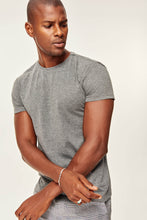 Load image into Gallery viewer, Anthracite Men&#39;s Presser - Cotton Neck Short Sleeve T-shirt - SMTH