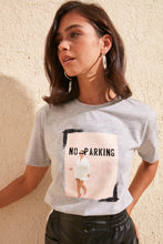 Load image into Gallery viewer, No Parking Printed Semi-fitted T-Shirt - SMTH