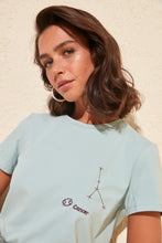 Load image into Gallery viewer, Cancer Embroidered Basic T-Shirt - SMTH